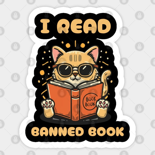 I read banned books Sticker by Aldrvnd